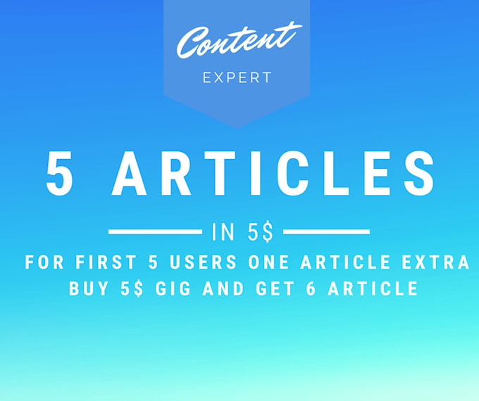 write 500 words 5 articles and share it into high pr website