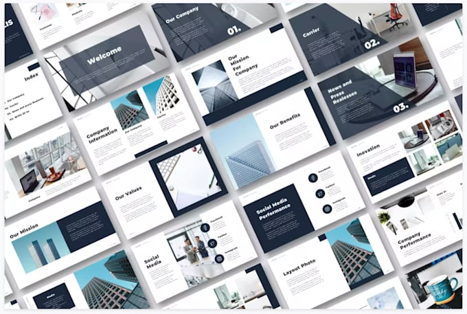 design custom powerpoint slides for your business presentation or pitch deck
