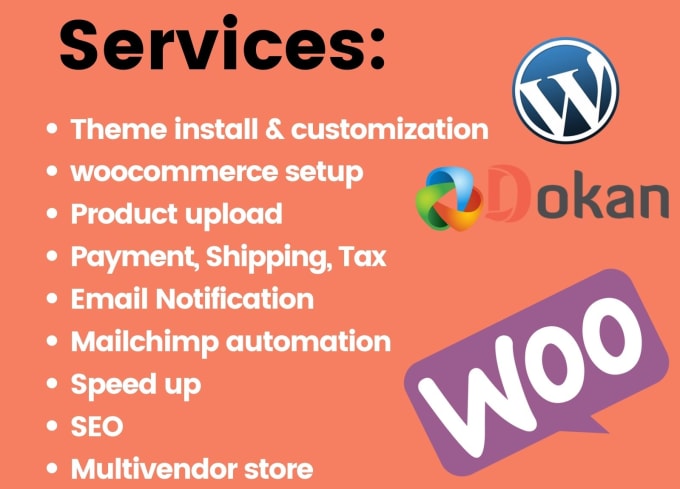 design your webshop or wordpress  woocommerce store or online store