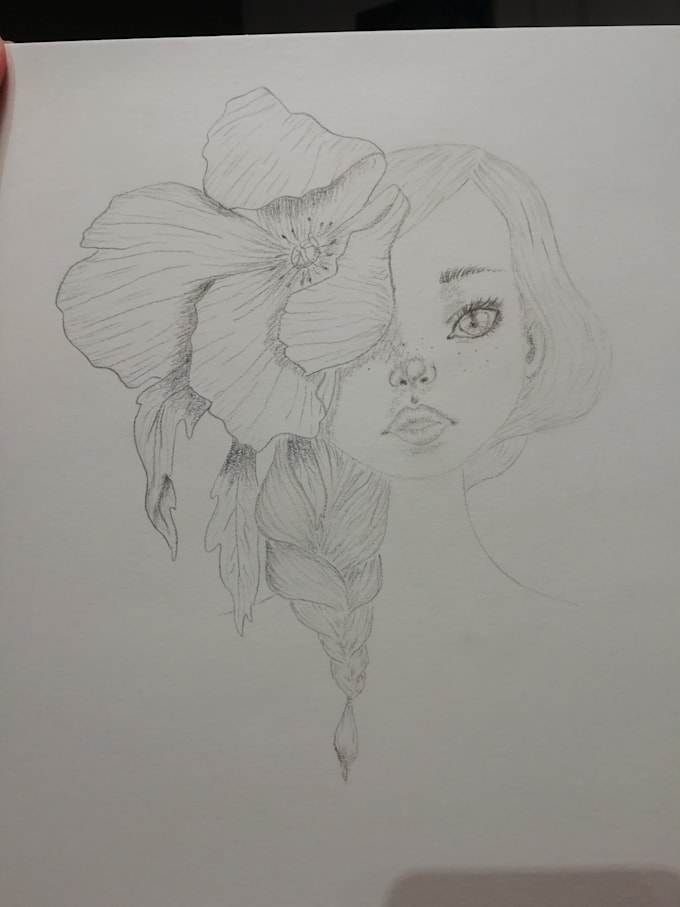 hand drawing illustration in watercolors from a photo