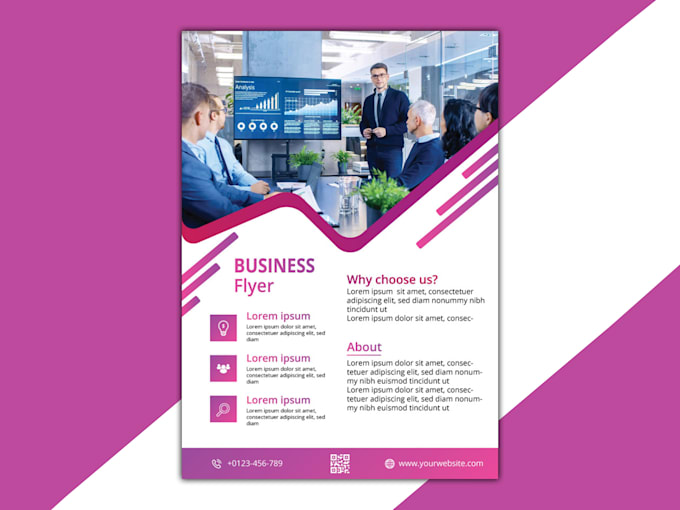 design creative, corporate, business flyer urgently