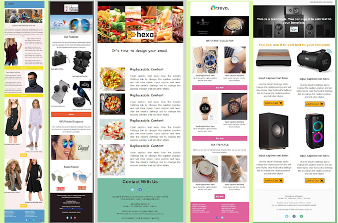 responsive email template design by mailchimp