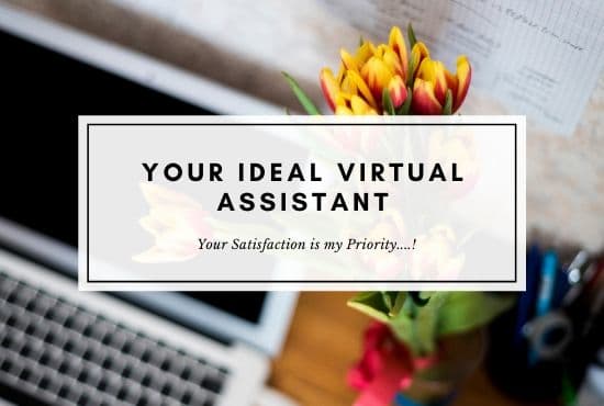 be your dedicated virtual assistant for 8 hours