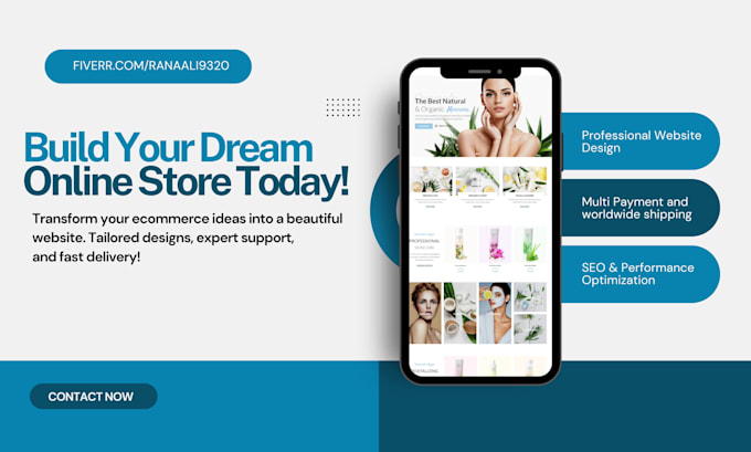 create a professional ecommerce website for your business