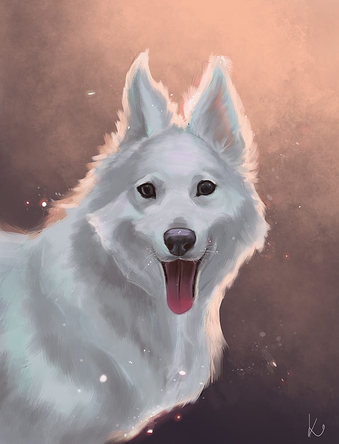 draw a digital portrait of your pet