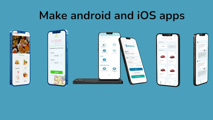 convert UI  UX or figma design into mobile app android and ios