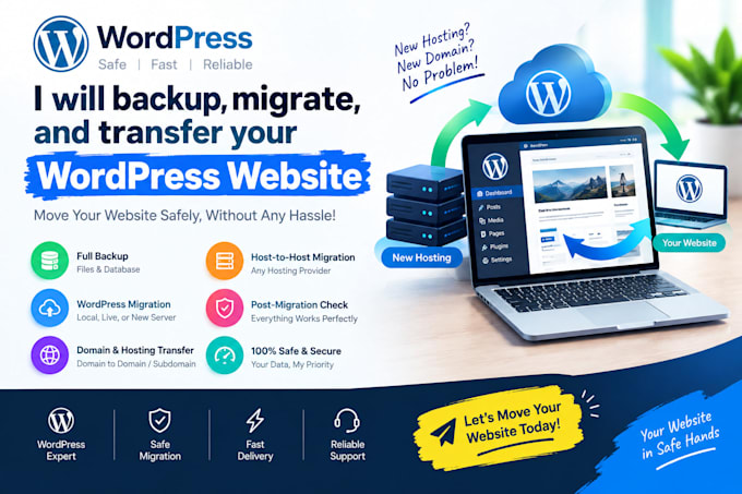 backup, migrate, and transfer your wordpress website