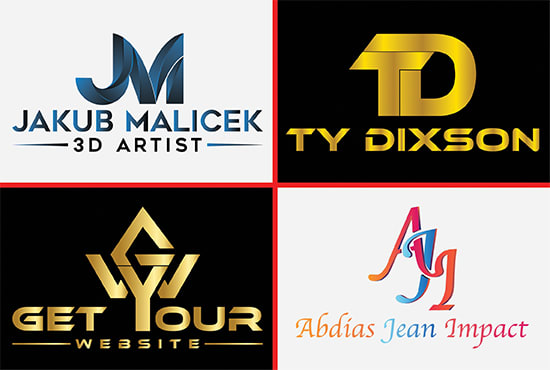 luxury 3d logo design, professional brand identity, initials, monogram creation