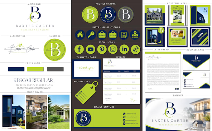 design luxury brand identity or branding package