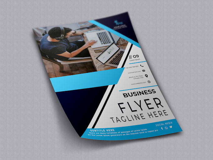 design professional business flyer
