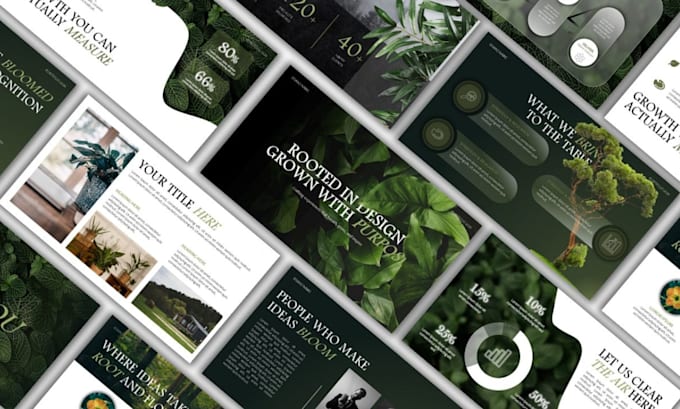 design a professional powerpoint presentation and pitch deck for your bus