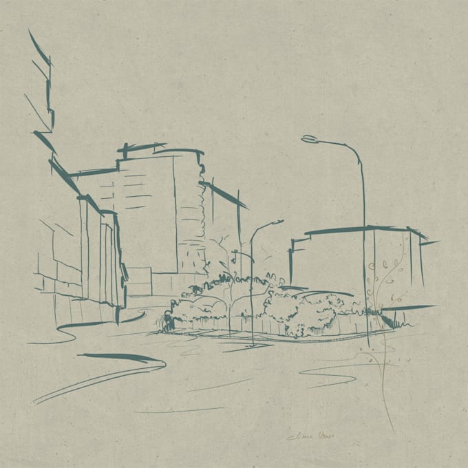 draw urban sketches by hand