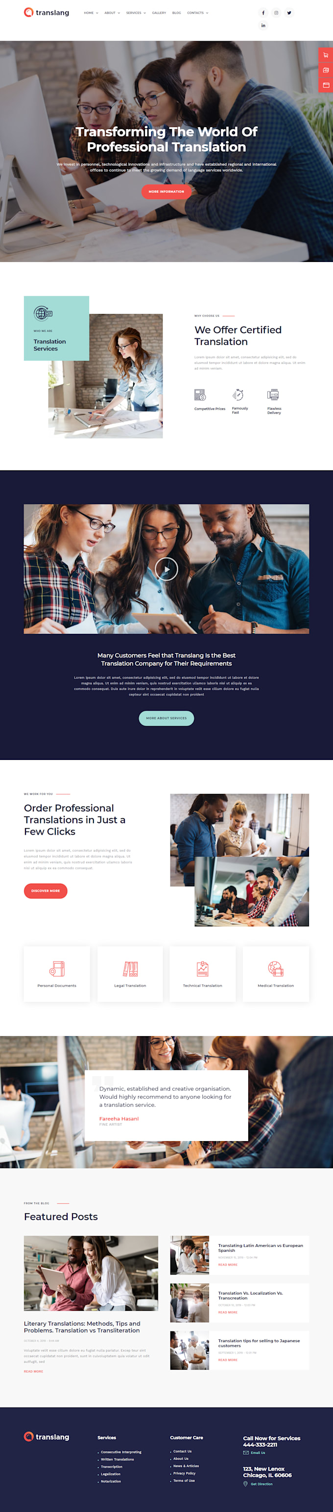 create custom wordpress landing page or website