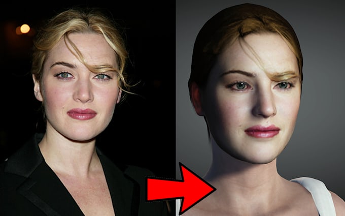 create realistic 3d character from your photos