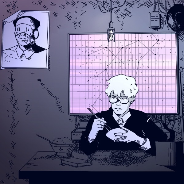a make a cyberpunk illustration