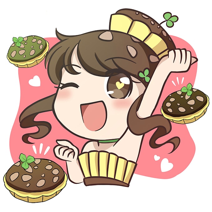 draw cute chibi kawaii character for your avatar