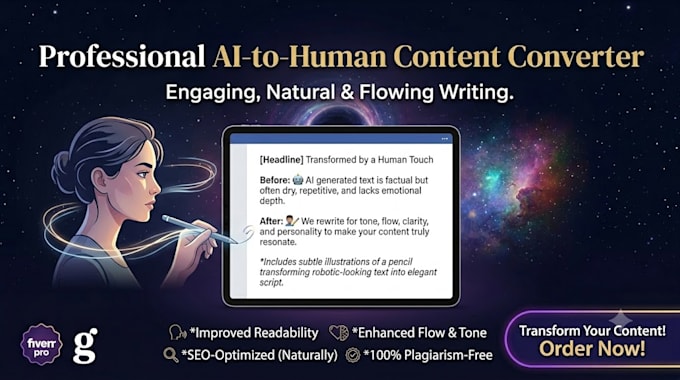 humanize ai generated content into natural, engaging writing