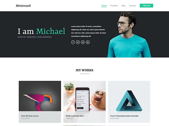 create a wordpress website for you