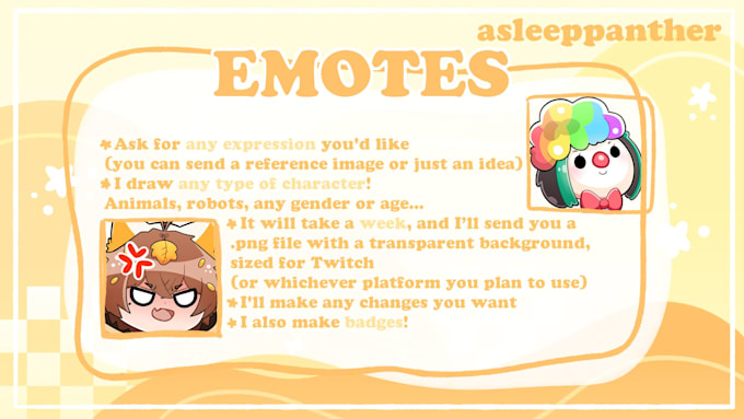 create cute custom twitch emotes for your stream