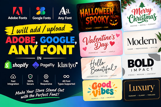 add upload install shopify fonts