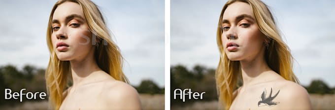 add or remove tattoo with photoshop