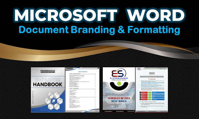 do professional microsoft word document formatting