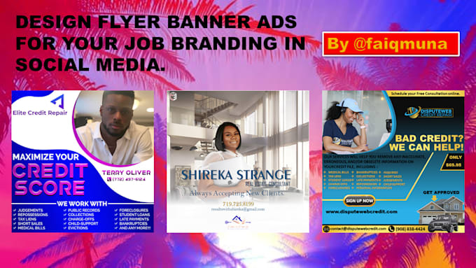 create professional instagram fb post design for your brand
