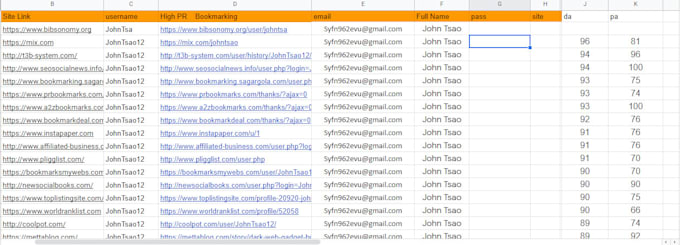 100 social bookmarking submission with high da, pa links