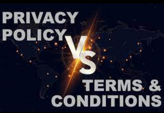 draft terms and conditions privacy policy for you