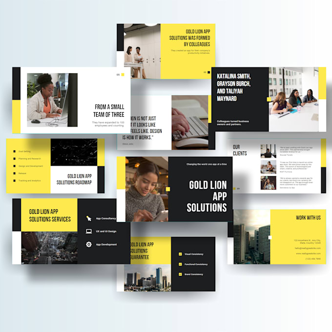 design modern powerpoint presentation or presentation design