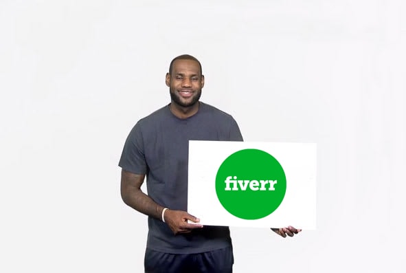 put your logo in hands of celebrity