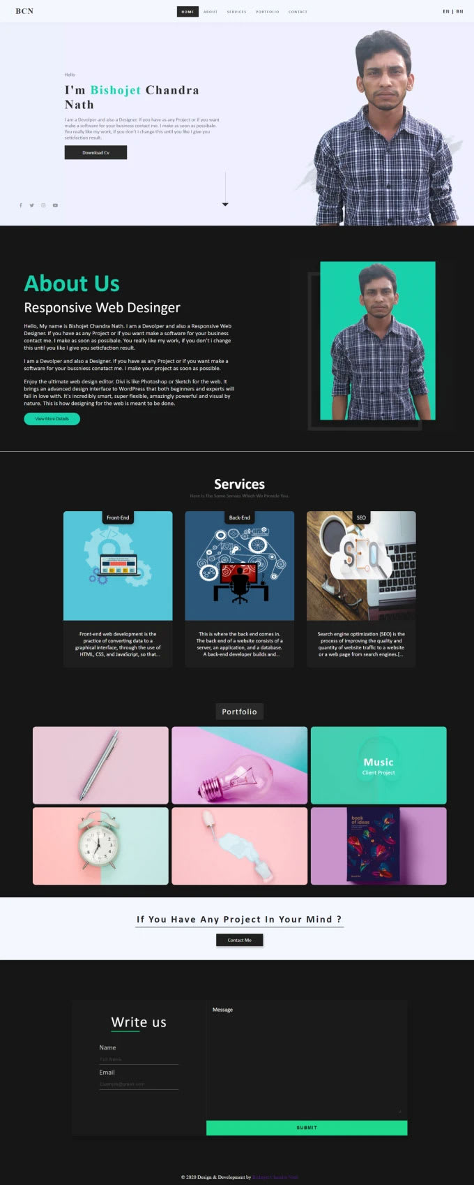 Create professional webpage design using html css by Bishojetdhaka | Fiverr