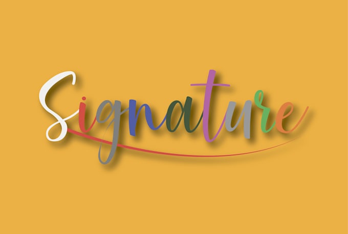 design a unique and modern signature logo design