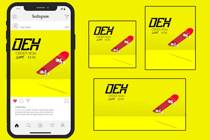 design social media ads or banners