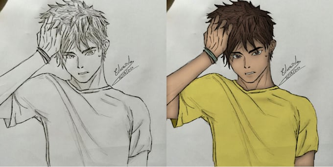 color your drawing, manga, or comic page