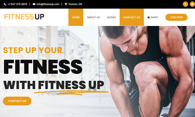 develop a responsive fitness, gym, workout and sports website
