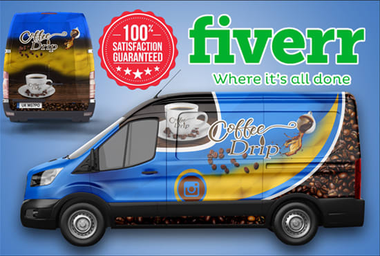 make awesome car wrap design, van wrap, and any vehicle