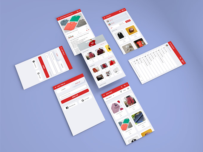 design mobile app ui ux or wireframe prototype in figma