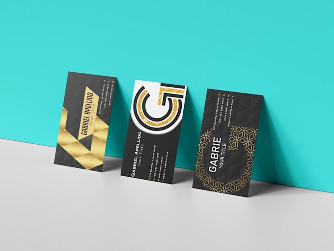 design a modern business card and digital card