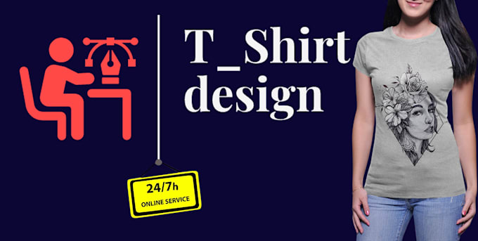 do attractive t shirt design within 24 hours