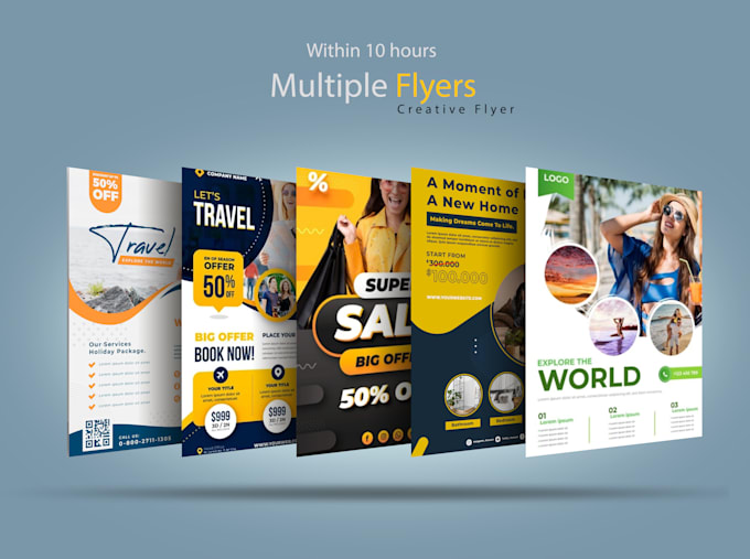 do creative flyer design and broucher