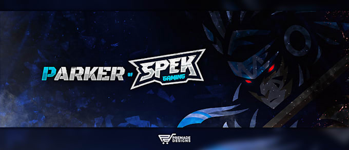 create a professional esports gaming header