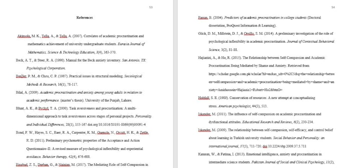 make a perfect reference list of your research work in apa 7 within 4 hours