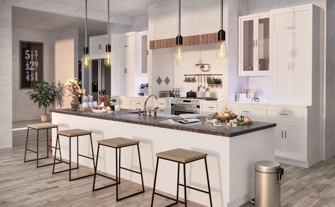 create the great interior rendering for your interior design