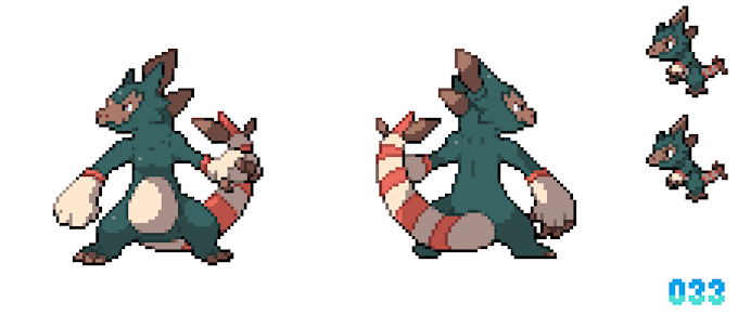 make pokemon style sprites for your game