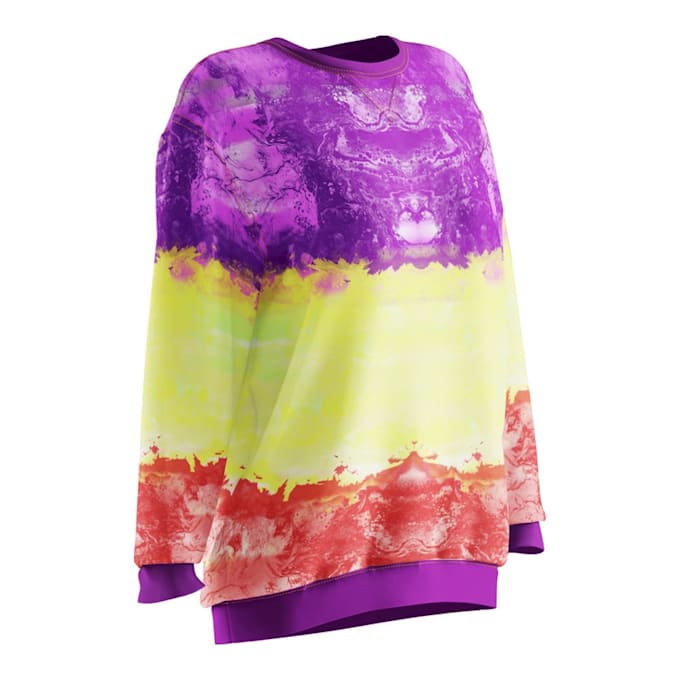 make digital tie dye pattern in unique style