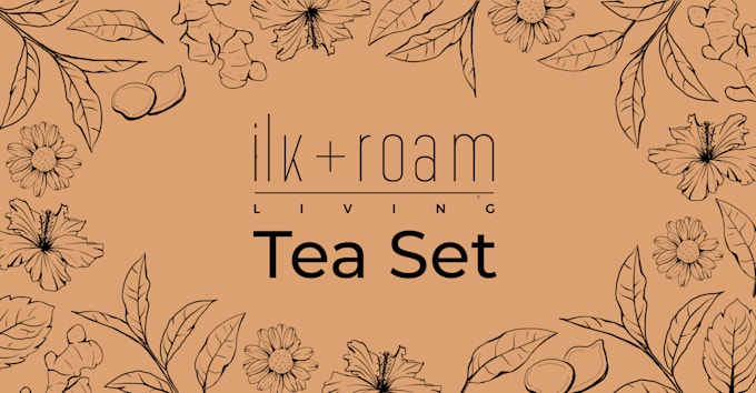 design packaging label or sticker with illustration