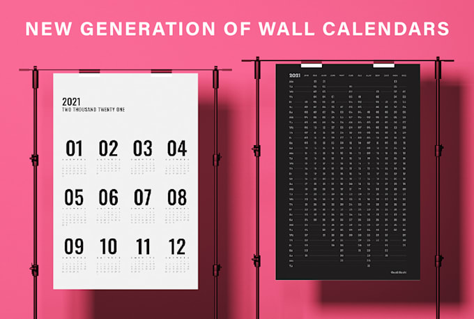 do modern minimalist calendar design