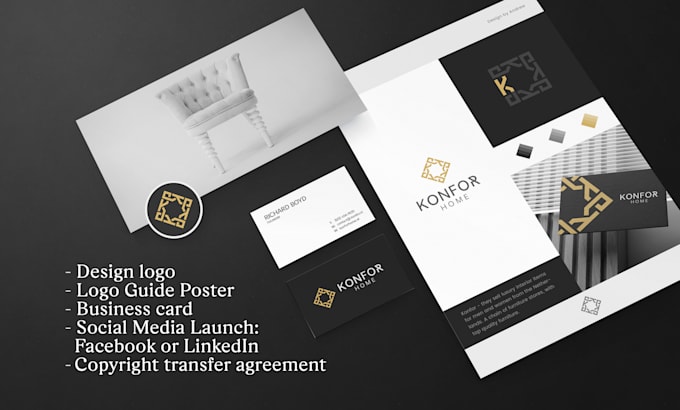 design logo, business card, social media cover