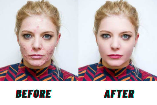do skin retouching and photo editing
